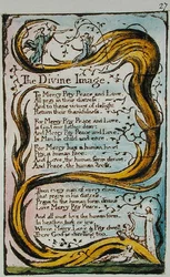Das göttliche Bild, Illustration aus Lieder der Unschuld und Erfahrung (Bentley Kopie L) pl.27 (Bentley 18) 1789-94